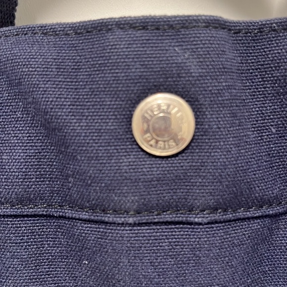 Hermes Authentic Fourre Tout Navy/Green Tote Bag,EUC. - Picture 4 of 13